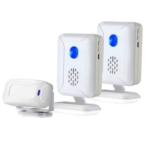 Wireless PIR Motion Sensor Detector Home Store Welcome Buzzer Monitor Commercial Door Entry Security Alert for Business Mailbox, Caregiver Reminder for Elderly (1 Sensor & 2 Doorbell) Wireless PIR Motion Sensor Detector Home Store Welcome Buzzer Monitor Commercial Door Entry Security Alert for Business Mailbox, Caregiver Reminder for Elderly (1 Sensor & 2 Doorbell)