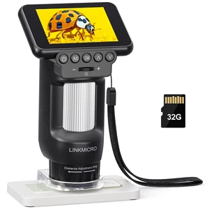 LM013 Digital Microscope for Adults Portable, Kids Handheld Microscope Camera with 2.8" Screen, Coins Magnifier with 8 LED, PC View, 32GB LM013 Digital Microscope for Adults Portable, Kids Handheld Microscope Camera with 2.8" Screen, Coins Magnifier with 8 LED, PC View, 32GB
