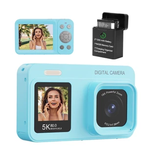 Upgraded 5K Dual Screen Digital Camera,80MP Vlog Photography Camera for YouTube,Campus,Travel,Compact Point & Shoot Camera for Teens & Beginners with Autofocus,18x Zoom,Anti-Shake,Blue Upgraded 5K Dual Screen Digital Camera,80MP Vlog Photography Camera for YouTube,Campus,Travel,Compact Point & Shoot Camera for Teens & Beginners with Autofocus,18x Zoom,Anti-Shake,Blue