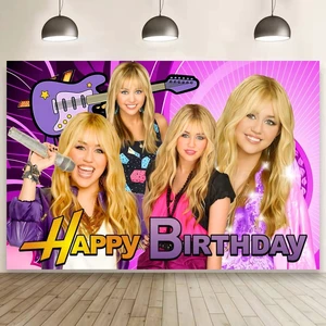 Hannah Montana Birthday Backdrop Party Supplies for Hannah Montana Themed Party Decorations(5x3ft) Hannah Montana Birthday Backdrop Party Supplies for Hannah Montana Themed Party Decorations(5x3ft)