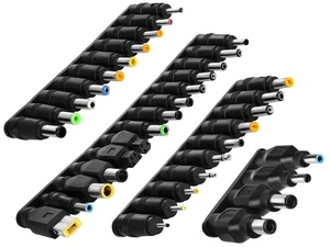 38 PCS Universal Laptop DC Power Adapter Tips 5.5 mm x 2.1 mm DC AC Power Adapter Kits Connector for Thinkpad Power Supply Plug Jack Sets 38 PCS Universal Laptop DC Power Adapter Tips 5.5 mm x 2.1 mm DC AC Power Adapter Kits Connector for Thinkpad Power Supply Plug Jack Sets