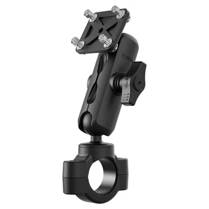 Motorcycle GPS Mount Compatible with Garmin Montana, Zumo XT GPS - Handlebar Base with Medium Double Socket arm Motorcycle GPS Mount Compatible with Garmin Montana, Zumo XT GPS - Handlebar Base with Medium Double Socket arm