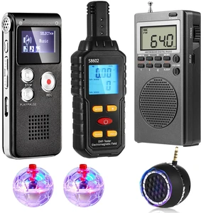 6 Pcs Ghost Hunting Equipment Kit for Paranormal Enthusiasts Complete Paranormal Investigation Tools, Ghost Hunting Box, 1 EMF Meter, 1 EVP Voice Recorder, 2 LED Balls, 1 Speaker Set 6 Pcs Ghost Hunting Equipment Kit for Paranormal Enthusiasts Complete Paranormal Investigation Tools, Ghost Hunting Box, 1 EMF Meter, 1 EVP Voice Recorder, 2 LED Balls, 1 Speaker Set