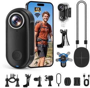 Mini Body Camera 4K, Thumb Action Camera with 123° wide-angle Lens, Wearable Cam with 360° Rotatable Clip, Portable Pov Cam Magnetic Mount for Chest/Vlogging/Bike, Wi-Fi, APP, Waterproof(No SD Card) Mini Body Camera 4K, Thumb Action Camera with 123° wide-angle Lens, Wearable Cam with 360° Rotatable Clip, Portable Pov Cam Magnetic Mount for Chest/Vlogging/Bike, Wi-Fi, APP, Waterproof(No SD Card)