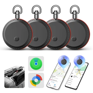 ARTMU 4 Pack Air Tracker Tags Works with Apple Find My & Google Find Hub(iOS and Android),IP68 Waterproof Replaceable Battery,Key Finder Item Locator Smart Tag for Keys,Bag,Luggage ARTMU 4 Pack Air Tracker Tags Works with Apple Find My & Google Find Hub(iOS and Android),IP68 Waterproof Replaceable Battery,Key Finder Item Locator Smart Tag for Keys,Bag,Luggage