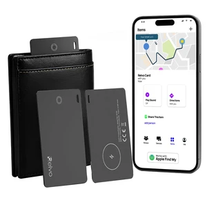 Apple find My Wallet Tracker Card, Apple Wallet Airtag Card, Slim Rechargeable Finder for Wallets, Bags, Passport Holders and Everyday Essentials Apple find My Wallet Tracker Card, Apple Wallet Airtag Card, Slim Rechargeable Finder for Wallets, Bags, Passport Holders and Everyday Essentials