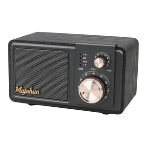 P07 Retro Wood Mini Bluetooth Speaker with FM Radio, Aux-in & TF Card Black Walnut Wood Retro Speaker with Classic FM Radio Vintage Desktop Decor with Stable Bluetooth & Multi-Mode Playback P07 Retro Wood Mini Bluetooth Speaker with FM Radio, Aux-in & TF Card Black Walnut Wood Retro Speaker with Classic FM Radio Vintage Desktop Decor with Stable Bluetooth & Multi-Mode Playback