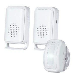 Wireless Motion Sensor Door Chime: Business Entry Doorbell Indoor Motion Detector Buzzer Monitor for Store Home Entrance Alert Bell, Bed Alarm for Elderly - LED Indicator & Vibration Wireless Motion Sensor Door Chime: Business Entry Doorbell Indoor Motion Detector Buzzer Monitor for Store Home Entrance Alert Bell, Bed Alarm for Elderly - LED Indicator & Vibration