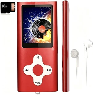 MP3 Player/Music Player with a 16 GB Micro SD Card Portable Digital Music Player/Video/Voice Record/FM Radio/E-Book Reader,Ultra Slim 1.8''Screen MP3 Player/Music Player with a 16 GB Micro SD Card Portable Digital Music Player/Video/Voice Record/FM Radio/E-Book Reader,Ultra Slim 1.8''Screen