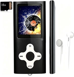 MP3 Player/Music Player with a 16 GB Micro SD Card Portable Digital Music Player/Video/Voice Record/FM Radio/E-Book Reader,Ultra Slim 1.8''Screen MP3 Player/Music Player with a 16 GB Micro SD Card Portable Digital Music Player/Video/Voice Record/FM Radio/E-Book Reader,Ultra Slim 1.8''Screen