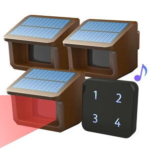 Driveway Alarm- 1/2Mile Solar Driveway Alarm System- 1 Receiver+3 Sensors Up to 70FT Wide Sensor Range- Fully Weatherproof Outdoor Motion Sensor&Detector DIY Security Alert System Driveway Alarm- 1/2Mile Solar Driveway Alarm System- 1 Receiver+3 Sensors Up to 70FT Wide Sensor Range- Fully Weatherproof Outdoor Motion Sensor&Detector DIY Security Alert System