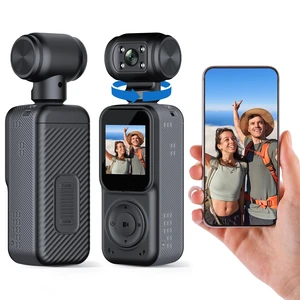 2K Handheld Vlogging Camera, Portable Pocket POV Camcorder Body Cam 2K HD Recording, 180° Rotatable Lens, Eis Stabilization, Wifi Connection, 4Fill Light, 8H Battery Life for Vlogging, NO Card 2K Handheld Vlogging Camera, Portable Pocket POV Camcorder Body Cam 2K HD Recording, 180° Rotatable Lens, Eis Stabilization, Wifi Connection, 4Fill Light, 8H Battery Life for Vlogging, NO Card