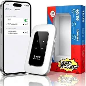 Unlocked Portable 4G/5G WiFi Hotspot,Mobile Router with SIM Card Slot,300Mbps LTE CAT4 High-Speed Internet,Connects Up to 16 Devices,Travel WiFi for Camping,RV, Motorhome, Road Trips & Remote Work Unlocked Portable 4G/5G WiFi Hotspot,Mobile Router with SIM Card Slot,300Mbps LTE CAT4 High-Speed Internet,Connects Up to 16 Devices,Travel WiFi for Camping,RV, Motorhome, Road Trips & Remote Work