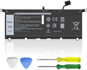 52Wh DXGH8 Laptop Battery Replacement for Dell XPS 13 9370 9380 2019 Inspiron 13 7390 7391 2-in-1 5390 5391 7490 Latitude 3301 E3301 Vostro 5390 5391 Series H754V G8VCF HK6N5 P82G 7.6V 52Wh DXGH8 Laptop Battery Replacement for Dell XPS 13 9370 9380 2019 Inspiron 13 7390 7391 2-in-1 5390 5391 7490 Latitude 3301 E3301 Vostro 5390 5391 Series H754V G8VCF HK6N5 P82G 7.6V