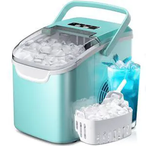 Countertop Ice Maker, 26Lbs/24H, 2 Sizes of Ice, Self-Cleaning,Green | 8 Bullet Ice Cubes in 6 Mins,Portable Ice Machine for Home&Kitchen&Office&Party Countertop Ice Maker, 26Lbs/24H, 2 Sizes of Ice, Self-Cleaning,Green | 8 Bullet Ice Cubes in 6 Mins,Portable Ice Machine for Home&Kitchen&Office&Party