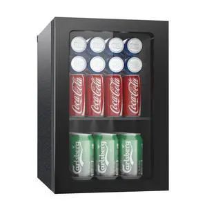 Compact Beverage Refrigerator, 24 Can/0.6 Cu Ft Mini Fridge, Black | Adjustable Shelf Small Refrigerator with Acrylic Front Door for Soda/Beer/Wine, Under Counter Freestanding Mini Cooler forBar Compact Beverage Refrigerator, 24 Can/0.6 Cu Ft Mini Fridge, Black | Adjustable Shelf Small Refrigerator with Acrylic Front Door for Soda/Beer/Wine, Under Counter Freestanding Mini Cooler forBar