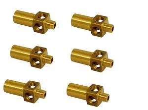 Brass Replacement Tips Nozzles for Jet Burner - Pack of 6 (16 Tips NP) Brass Replacement Tips Nozzles for Jet Burner - Pack of 6 (16 Tips NP)