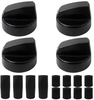 4 Pack Universal Replacement Switch Knob Control Knob Plastic Knob with 12 Adapters for Oven/Stove/Range 4 Pack Universal Replacement Switch Knob Control Knob Plastic Knob with 12 Adapters for Oven/Stove/Range