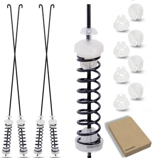 4pcs(26.7in) Suspension Rod Kit for Whirlpool WET4027HW2 WETLV27HW0 | Fits Whirlpool WETLV27HW1, WETLV27HW2, WGT4027HW0, WGT4027HW1, WGTLV27HW0, WTW4616FW2 4pcs(26.7in) Suspension Rod Kit for Whirlpool WET4027HW2 WETLV27HW0 | Fits Whirlpool WETLV27HW1, WETLV27HW2, WGT4027HW0, WGT4027HW1, WGTLV27HW0, WTW4616FW2