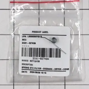 DC61-02740A Dryer Spring DC61-02740A Dryer Spring