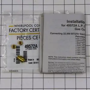 49572A Dryer Propane Conversion Kit 49572A Dryer Propane Conversion Kit