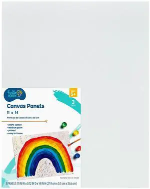 Hello Hobby 11" x 14" Panel Canvas, 3 Count Hello Hobby 11" x 14" Panel Canvas, 3 Count