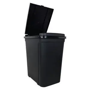 Mainstays Kitchen Trash Can, 7.6 Gallon Plastic Garbage Bin with Touch Top Lid, Black Mainstays Kitchen Trash Can, 7.6 Gallon Plastic Garbage Bin with Touch Top Lid, Black