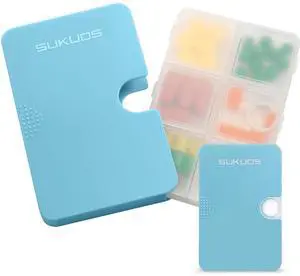 Sukuos Slim Daily Pill Organizer 6-Compartment Easy Open 1-pack Sukuos Slim Daily Pill Organizer 6-Compartment Easy Open 1-pack