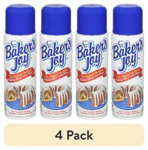 (4 pack) Baker's Joy Baking Spray, The Original No-Stick Baking Spray with Flour, 5 oz. Can (4 pack) Baker's Joy Baking Spray, The Original No-Stick Baking Spray with Flour, 5 oz. Can