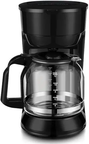 Mainstays Black 12-Cup Drip Coffee Maker Mainstays Black 12-Cup Drip Coffee Maker