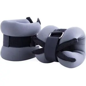 CAP 2 lb Pair Ankle/Wrist weights, Gray CAP 2 lb Pair Ankle/Wrist weights, Gray