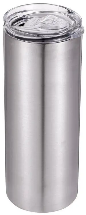 25 fl oz Double Wall Stainless Steel Slim Tumbler, Slider lid 25 fl oz Double Wall Stainless Steel Slim Tumbler, Slider lid