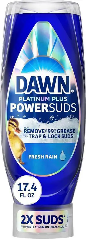 Dawn Platinum Plus PowerSuds Liquid Dish Soap, 17.4 oz. EZ-Squeeze Bottle Dawn Platinum Plus PowerSuds Liquid Dish Soap, 17.4 oz. EZ-Squeeze Bottle
