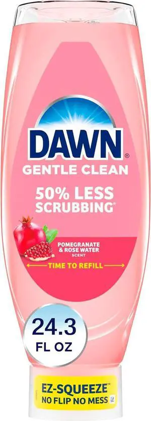 Dawn Gentle Clean EZ-Squeeze Dishwashing Liquid Dish Soap, Pomegranate and Rose Water Scent 24.3 fl oz Dawn Gentle Clean EZ-Squeeze Dishwashing Liquid Dish Soap, Pomegranate and Rose Water Scent 24.3 fl oz