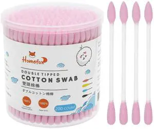 Pink Cotton Swabs Precision Pointed - 200 Count Pointy Organic Cotton Double Side Tightly Wrapped Cotton Tips Paper Stick Soft Gentle Lint-Free Cruelty-Free, Pointy & Round (Pink) Pink Cotton Swabs Precision Pointed - 200 Count Pointy Organic Cotton Double Side Tightly Wrapped Cotton Tips Paper Stick Soft Gentle Lint-Free Cruelty-Free, Pointy & Round (Pink)