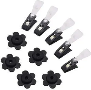10-Pack Garden Flag Rubber Plugs and Adjustable Windproof Clips - Flag Holder Accessories for Garden Flag Pole Stand 10-Pack Garden Flag Rubber Plugs and Adjustable Windproof Clips - Flag Holder Accessories for Garden Flag Pole Stand