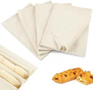 Ninsula 4-Piece Tea Towels for Baking Sourdough, 14x18.8Inches Reusable Thick Bread Cloth for Proofing, Bread Cloth for Loaf, Pastry, Bread Ninsula 4-Piece Tea Towels for Baking Sourdough, 14x18.8Inches Reusable Thick Bread Cloth for Proofing, Bread Cloth for Loaf, Pastry, Bread
