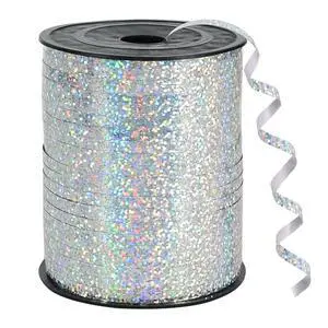 BEISHIDA 500 Yards Silver Ribbon Curls, Balloon String Shiny Metallic Roll for Gift Wrapping, Birthday Party, Festival, Art Craft, Floral Decoration BEISHIDA 500 Yards Silver Ribbon Curls, Balloon String Shiny Metallic Roll for Gift Wrapping, Birthday Party, Festival, Art Craft, Floral Decoration