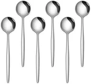 Stainless Steel Coffee and Tea Spoons 5.1Inches, 6-Pack Cute Mini Spoons for Dessert, Small Espresso Spoons Stainless Steel Coffee and Tea Spoons 5.1Inches, 6-Pack Cute Mini Spoons for Dessert, Small Espresso Spoons
