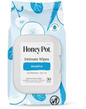 The Honey Pot Company Sensitive pH Balanced Herbal Feminine Wipes, 30ct The Honey Pot Company Sensitive pH Balanced Herbal Feminine Wipes, 30ct