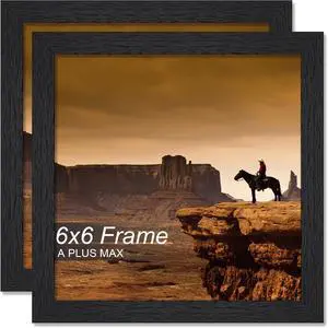 24x15.24cm Photo Frame 2-Pack, Black, Lightweight Tabletop and Wall-Mounted 24x15.24cm Photo Frame 2-Pack, Black, Lightweight Tabletop and Wall-Mounted