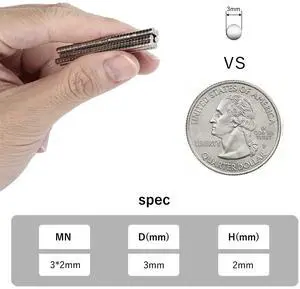 RHINOCATS 200Pcs 3x2mm Mini Magnets for Miniatures, DIY, Office, Hobby, Crafts and Science RHINOCATS 200Pcs 3x2mm Mini Magnets for Miniatures, DIY, Office, Hobby, Crafts and Science