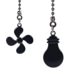 2 Pack 12-Inch Ceiling Fan Pull Chain Extension, Bulb Shape Pull Chain Extender for Ceiling Fans and Light Fixtures, Decorative (1 Light + 1 Fan) 2 Pack 12-Inch Ceiling Fan Pull Chain Extension, Bulb Shape Pull Chain Extender for Ceiling Fans and Light Fixtures, Decorative (1 Light + 1 Fan)