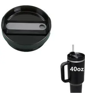 1 Piece Replacement Lid for Stanley 40oz Tumbler, Dust-Proof, Leak-Proof, Splash-Proof, Compatible with Stanley Tumbler and More, Black 1 Piece Replacement Lid for Stanley 40oz Tumbler, Dust-Proof, Leak-Proof, Splash-Proof, Compatible with Stanley Tumbler and More, Black