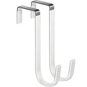 Mars-Rock Single Over Door Steel Hooks 2 Pack, Fit 1-3/8" Door, 5.5" White Mars-Rock Single Over Door Steel Hooks 2 Pack, Fit 1-3/8" Door, 5.5" White