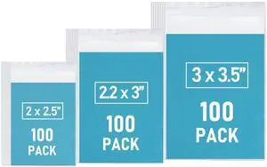 Mini Plastic Bags 300 PCS 3 Assorted Sizes Mini Plastic Bags 300 PCS 3 Assorted Sizes