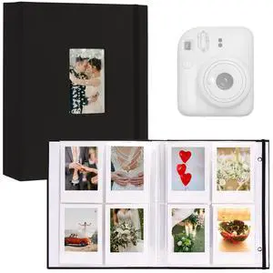 Fujifilm 208 Photos Mini Instant Film Photo Album, 2x3 Inch, Linen Hardcover, Black, 1 Pack Fujifilm 208 Photos Mini Instant Film Photo Album, 2x3 Inch, Linen Hardcover, Black, 1 Pack