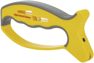 Smiths 50170 JIFFY V-Sharp Knife & Scissors Sharpener, Yellow & Grey Smiths 50170 JIFFY V-Sharp Knife & Scissors Sharpener, Yellow & Grey