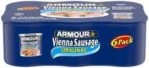 Armour Star Vienna Sausage Original Flavor 7g Protein Per Serving 4.6 oz Can Pack of 6 Armour Star Vienna Sausage Original Flavor 7g Protein Per Serving 4.6 oz Can Pack of 6