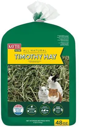 Kaytee Forti-Diet All Natural Timothy Hay, 48 oz, for Rabbits, Guinea Pigs, Hamsters, Chinchillas and Other Small Animals Kaytee Forti-Diet All Natural Timothy Hay, 48 oz, for Rabbits, Guinea Pigs, Hamsters, Chinchillas and Other Small Animals